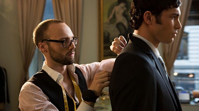 Tailor with man in suit